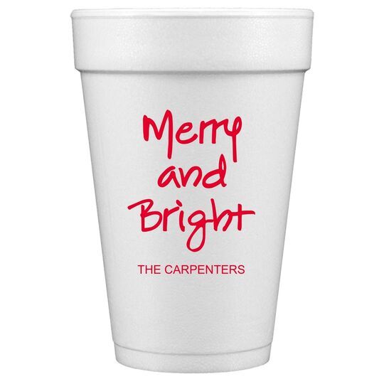 Studio Merry and Bright Styrofoam Cups